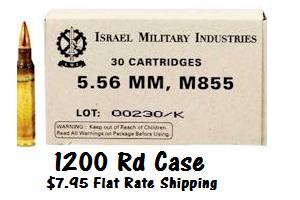 IMI Defense SS109 223 Rem 62Gr FMJ 1200RD CASE